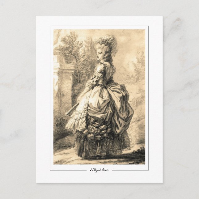 Élisabeth Vigée Le Brun #148 - Cartão Postal de Ar (Frente)