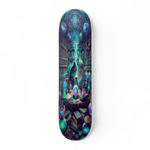 "Elixir of Elements: Alchemist's Lab Skateboard De
