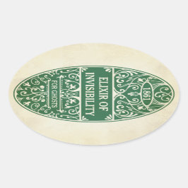 Elixir verde da etiqueta da poção da