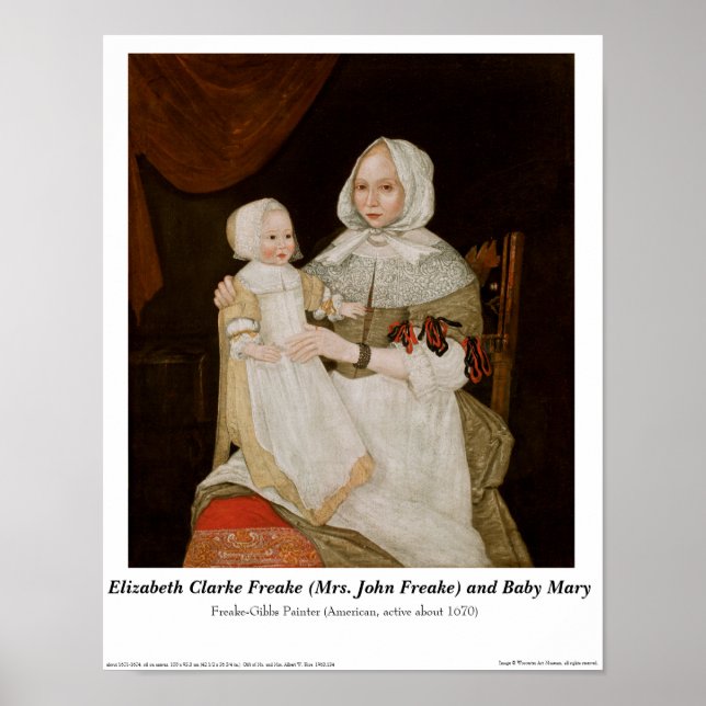 Elizabeth Clarke Freake e Baby Mary - Poster (Frente)