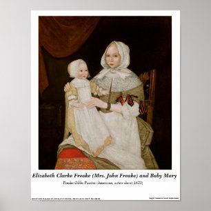 Elizabeth Clarke Freake e bebê Mary - poster