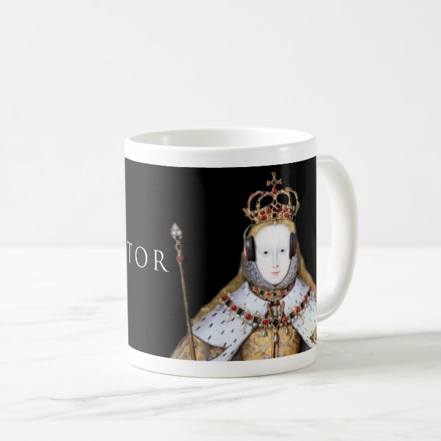 Elizabeth mim caneca do fator de Rex (Frente Esquerda)