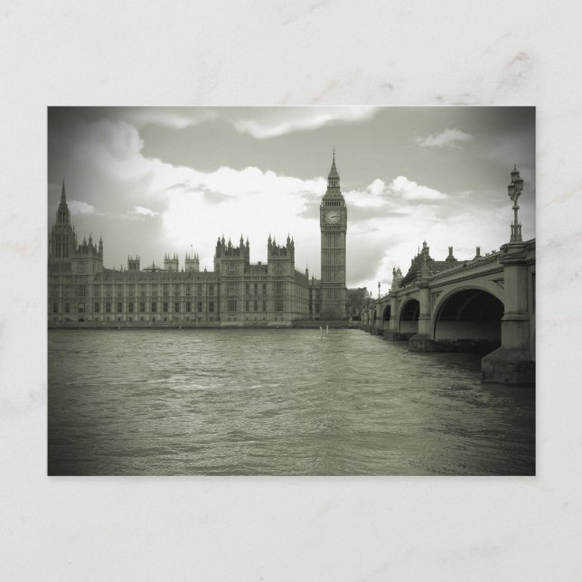 Elizabeth Tower - Grande Cartão postal Ben (Frente)