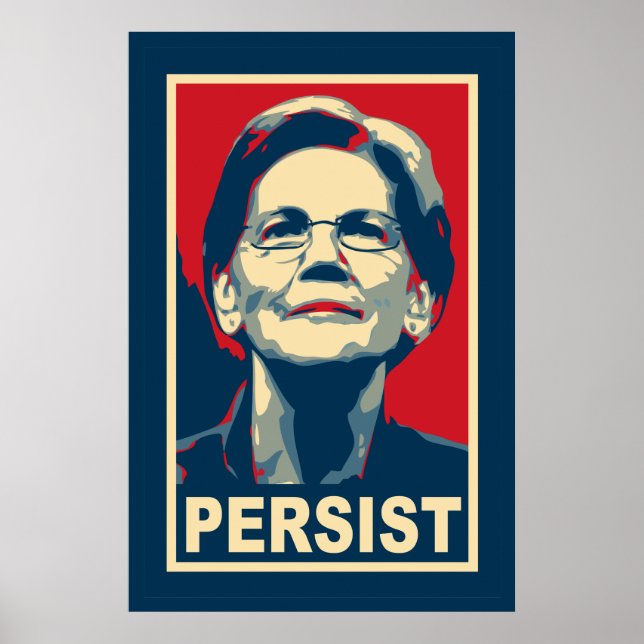 Elizabeth Warren Persist Poster (Frente)