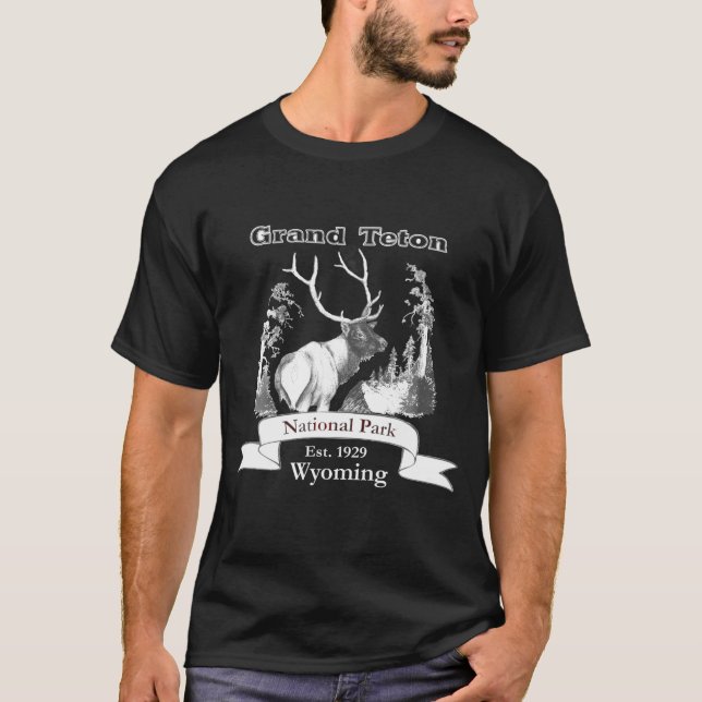 Elk. Parque Nacional Grand Teton. Camiseta (Frente)