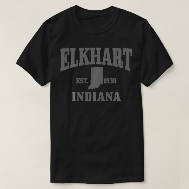 Elkhart Indiana State Map Pride Gift Pullover  (Frente do Design)