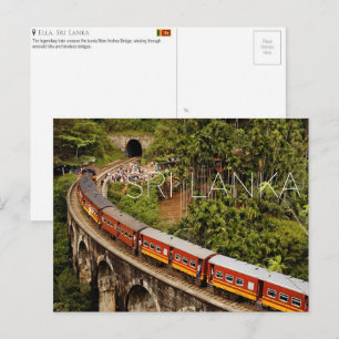 Ella, cartão postal de viagem do Sri Lanka