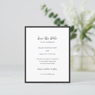 Elle Simple Modern Wedding Salvar a Data