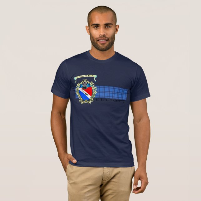 Elliott Crest & Tartan Basic T-Shirt (Frente Completa)
