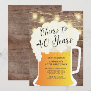 Elogios a 40 anos de convite do aniversário