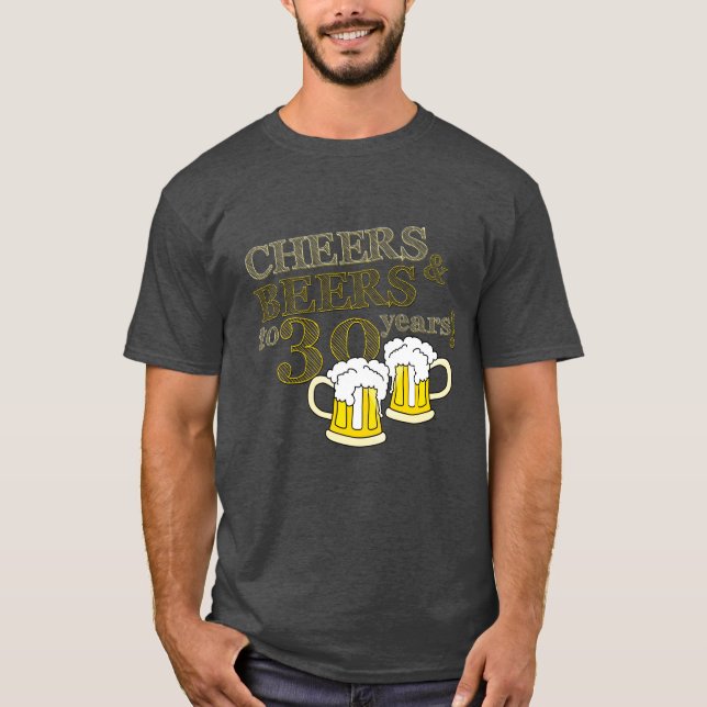 ELOGIOS & CERVEJAS a 30 ANOS de t-shirt do (Frente)