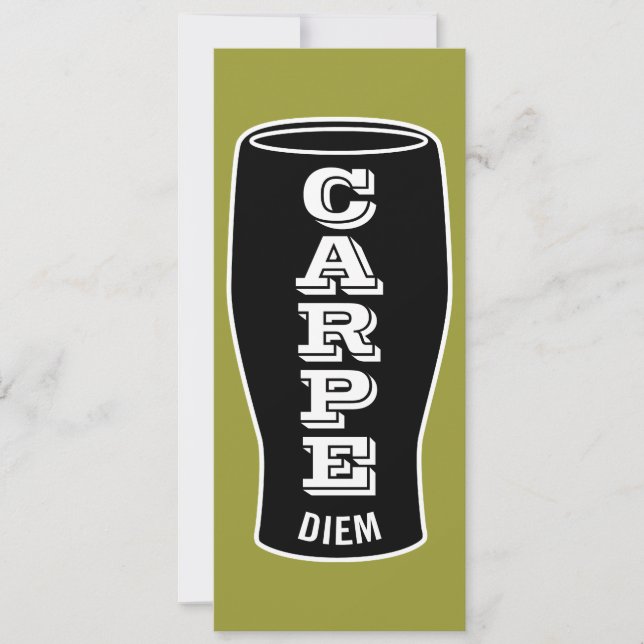 elogios de Carpe Diem do convite de aniversário do (Frente)