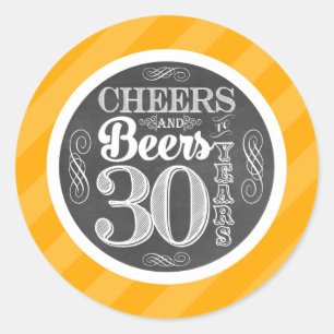 Elogios e cervejas a 30 anos de etiquetas redondas
