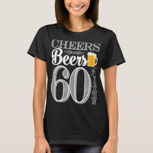 Elogios e cervejas aos 60 anos o t-shirt básico de