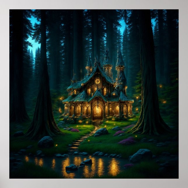 Elven Glade Castle Poster (Frente)