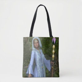 Elven Maiden All-Over Impressão Tote Bag