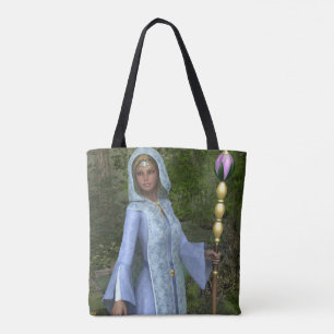 Elven Maiden All-Over Impressão Tote Bag
