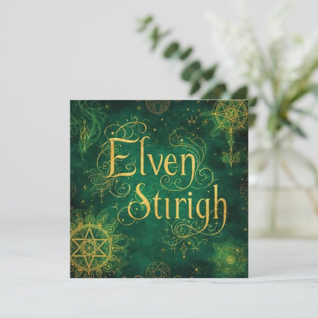Elven Stirigh – Sigils in Green (Em pé/Frente)