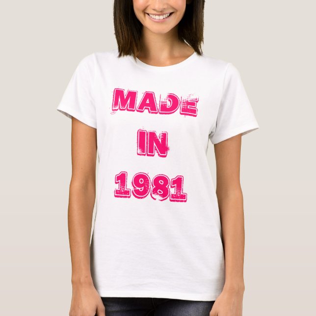 Em 1981 t-shirt feito (Frente)