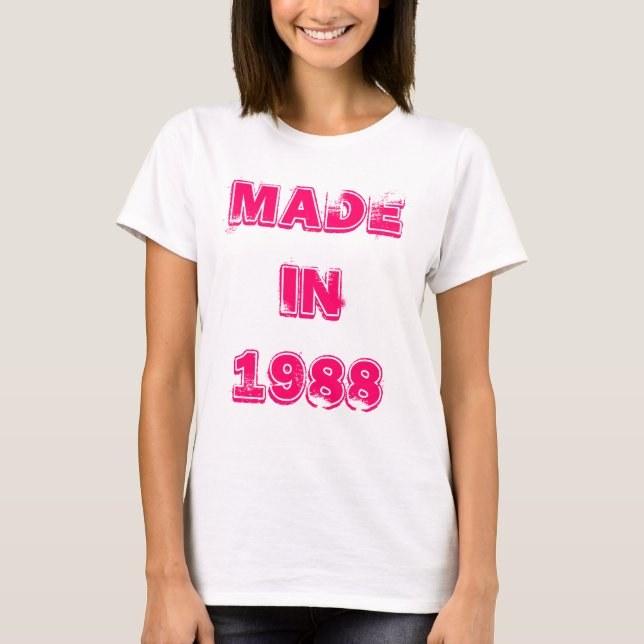 Em 1988 t-shirt feito (Frente)