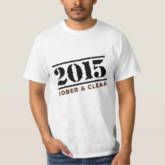 Em 2015 t-shirt sóbrio e limpo