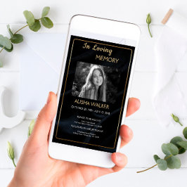 Em Adorar Convite De Memória, Memorial