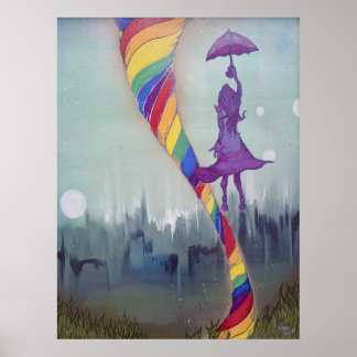 Em algum lugar sob Poster Impressão