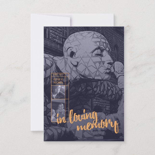 em anúncios de funeral de memória amorosa (Frente)