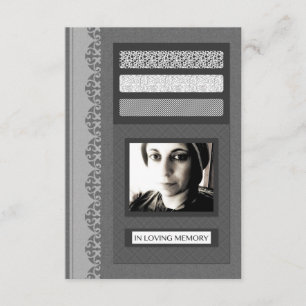 em anúncios de serviço de funeral de memória amoro