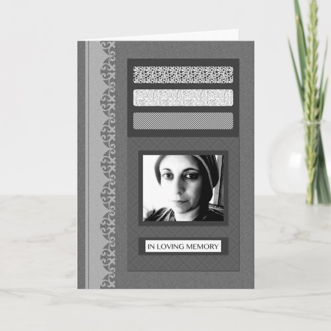 em anúncios de serviço de funeral de memória amoro (Frente)