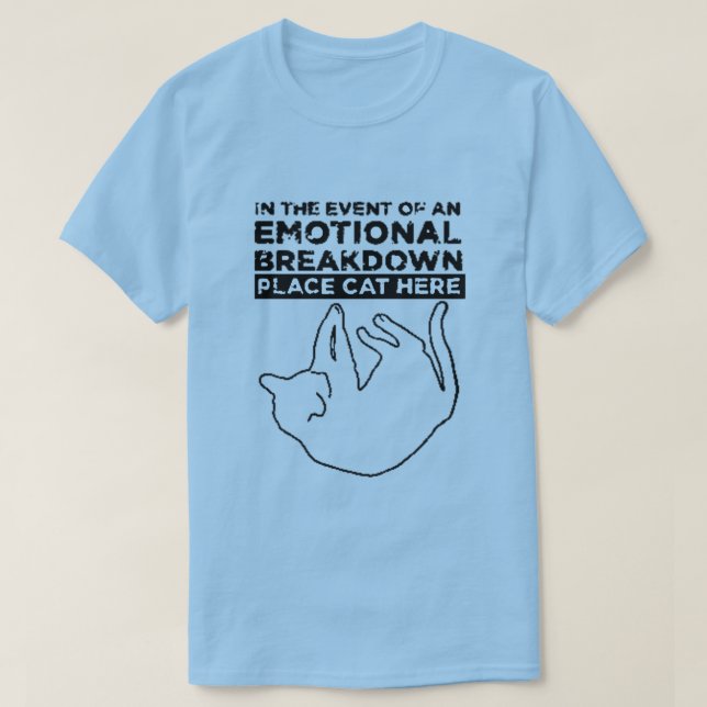 Em caso de avaria emocional do T-Shirt (Frente do Design)