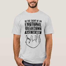 Em caso de discriminação emocional da t-shirt de g
