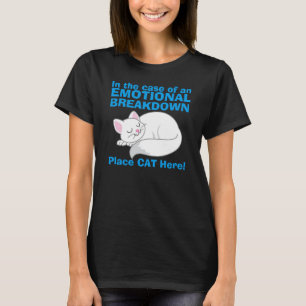 Em caso do t-shirt do gato da divisão emocional