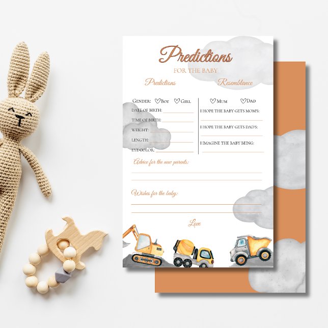 em construção chá de fraldas Predictions Jogo (Criador carregado)