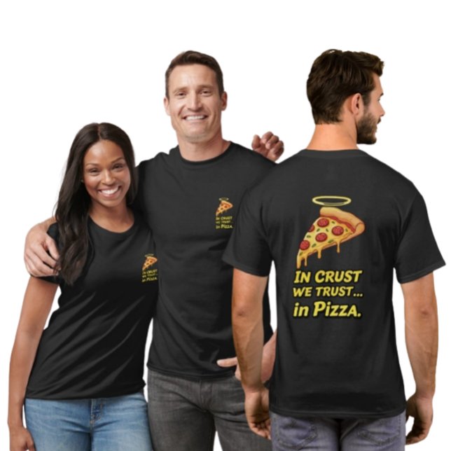 Em crosta, confiamos na camiseta da Pizza Lover (Criador carregado)