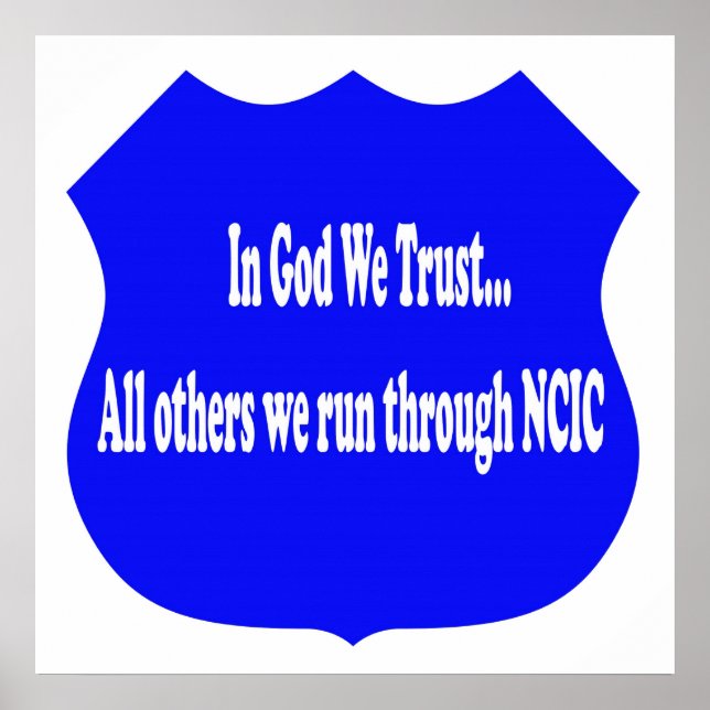 Em Deus, confiamos em Impressão (Frente)