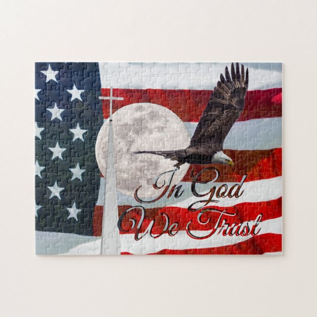 Em Deus, confiamos em Jigsen Quebra-cabeça (Horizontal)