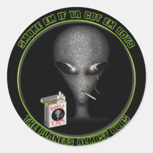 Em do fumo se você obteve o em! Etiqueta