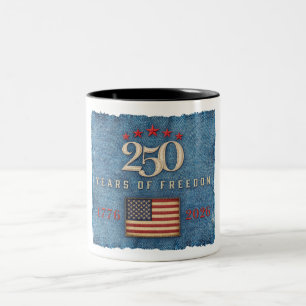 Em Dois Tons 250 Anos de Liberdade - Caneca de Café
