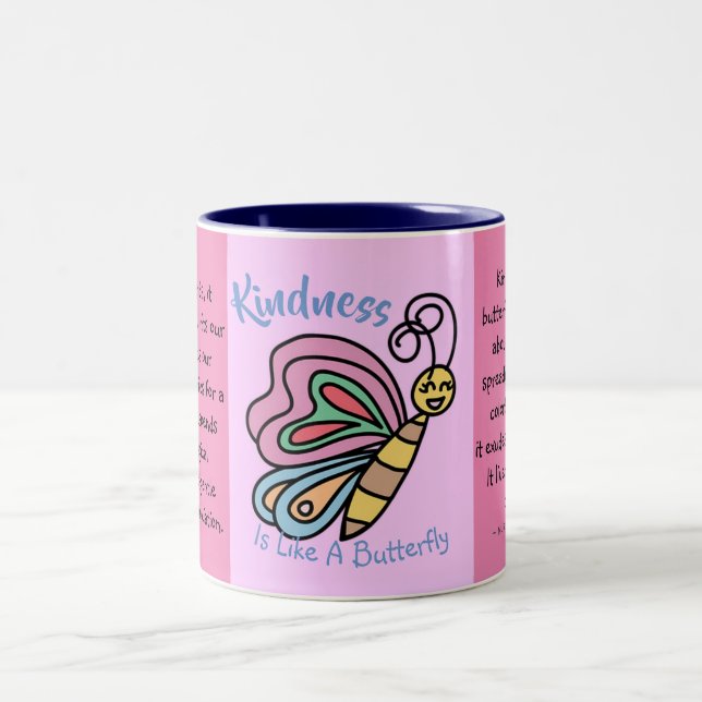 Em Dois Tons A Bondade É Como Uma Caneca De Café De Borboleta (Centro)