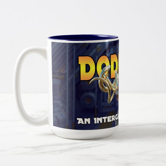 Em Dois Tons A caneca de café de Doddcast (Esquerda)