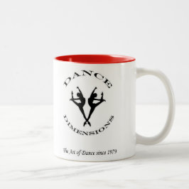 Em Dois Tons A dança dimensiona a caneca de café