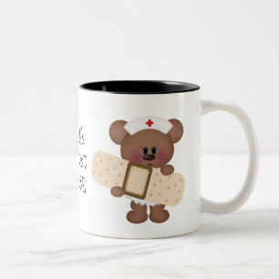 Em Dois Tons A grande enfermeira do mundo! caneca de café do