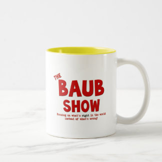 Em Dois Tons A mostra de Baub caneca de café de 15 onças