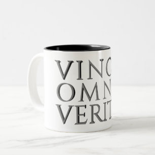 Em Dois Tons A VERDADE VENCE TUDO - Caneca de Café Two-Tone Luz