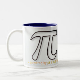 Em Dois Tons Alimentado por Pi & Caneca de Café – Presente Mini