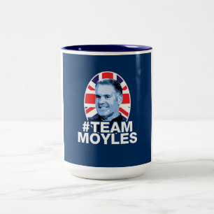 Em Dois Tons Azul da caneca de café do #TEAMMOYLES