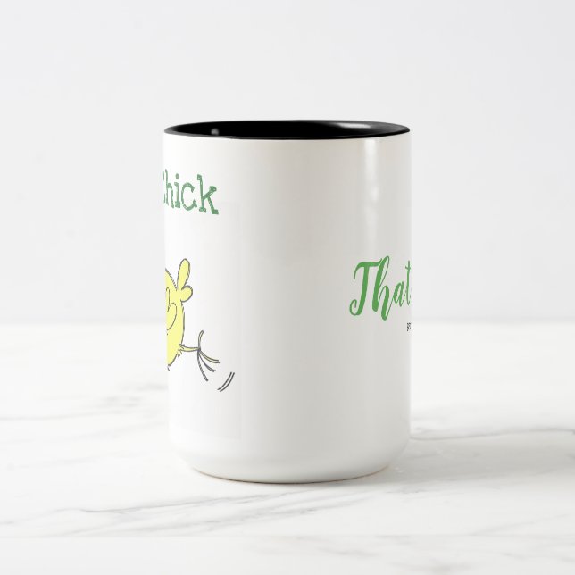 Em Dois Tons BarnChick, sou eu! Caneca de café (Centro)