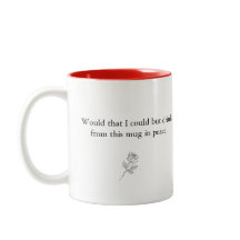 Beber na caneca de café Peace