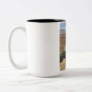 Em Dois Tons Bela Caneca de Café de Duas Cores com Paisagem da